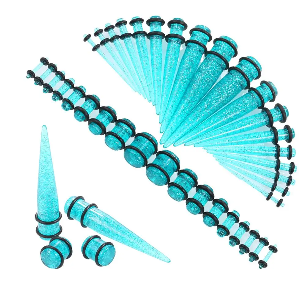 2019 New 36Pcs/Set Hot Acrylic Ear Gauge Taper And Plug Stretching Kits Flesh Tunnel Expansion Body Piercing Jewelry 14G-00G | Украшения и