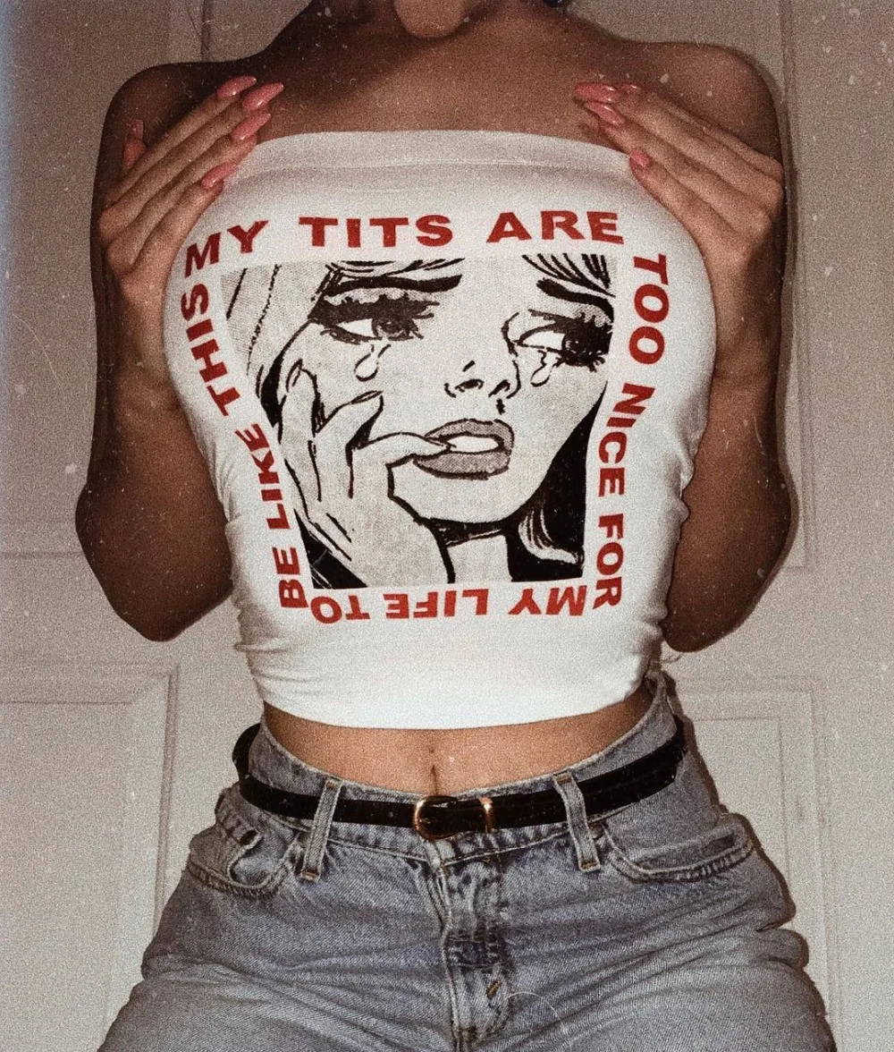 Женский топ без бретелей белый хлопковый бандо с узкой талией уличная одежда