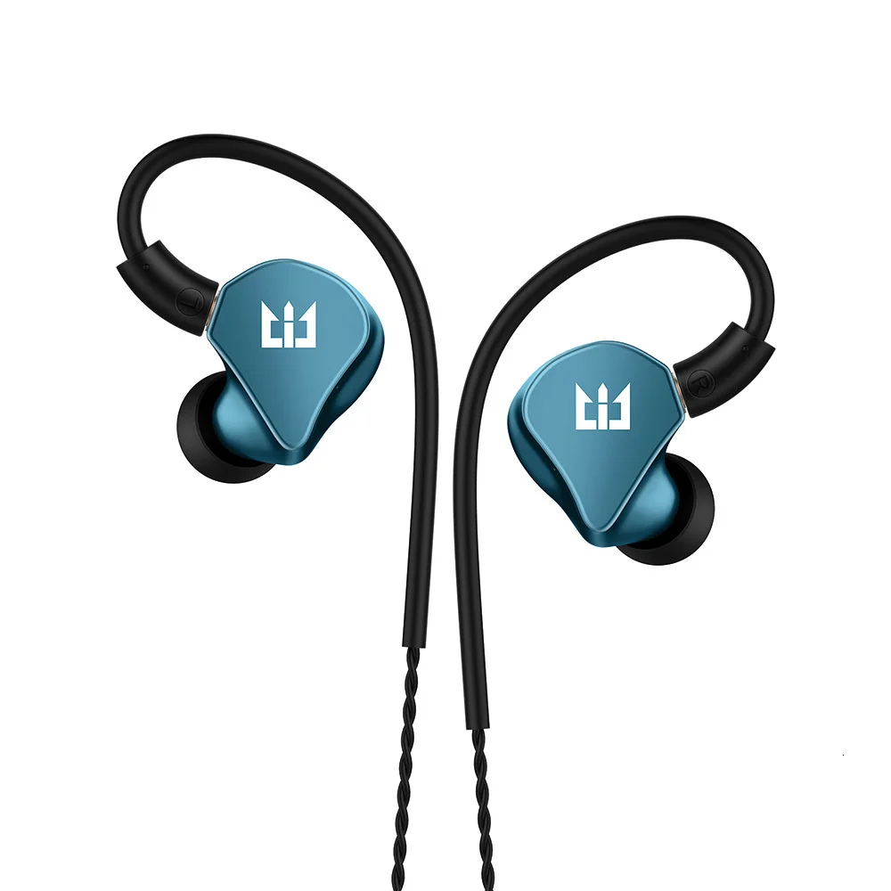TRI I4 1BA+ 1DD гибридные наушники в ухо для бега спортивные технологии HIFI ушные вкладыши с 3,5 мм MMCX