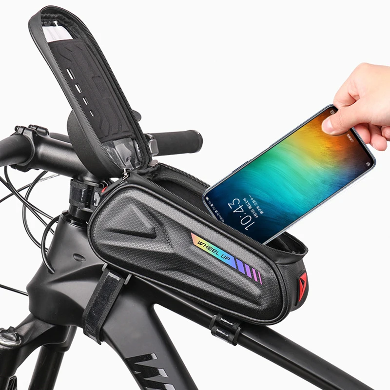 

Hard shell Bicycle Bag Bike Phone Front Frame Package Waterproof Large Capacity Cycling Equipment Accessories Case