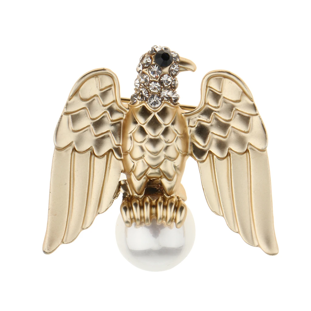 Брошь с орлом жемчужные стразы брошь птицами булавка аксессуары для одежды