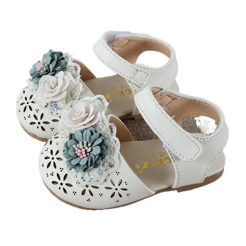 

2021 Summer New Baby Girls Sandals Korean Cute Princess Shoes Little Girls Soft Bottom Toddler Shoes