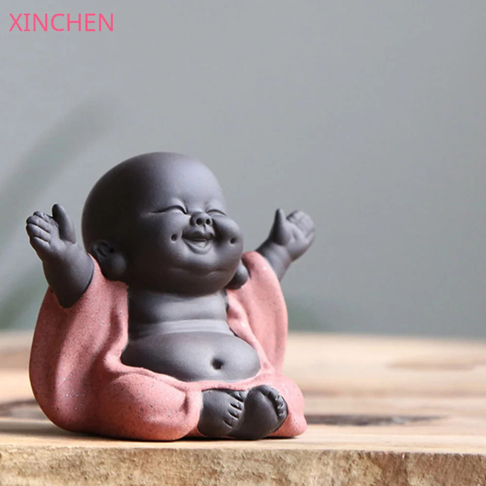Керамическая статуя Будды Maitreya скульптура для чая ручная резка статуэтка