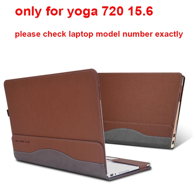 brown Индивидуальный Дизайн чехол для lenovo Yoga 720 15,6 720-15 720-15IKB рукав PU кожаный кейс для ноутбука пленка экрана стилус подарок - Цвет: brown