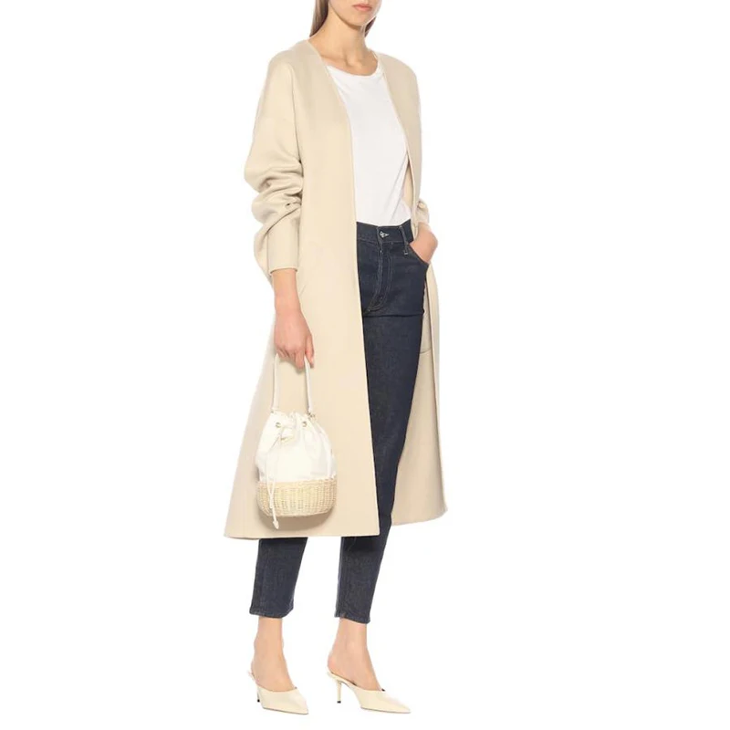 

Genuine Leather Rattan Torebka Wiklinowa Bags BWomen Luxury Brand Design Handbag Sheepskinucket Bolsa Feminina Message Bag