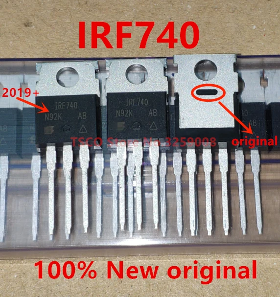 

2021 + IRF740 IRF740PBF 400 В/10A 100% Новый оригинальный 50-250 шт.