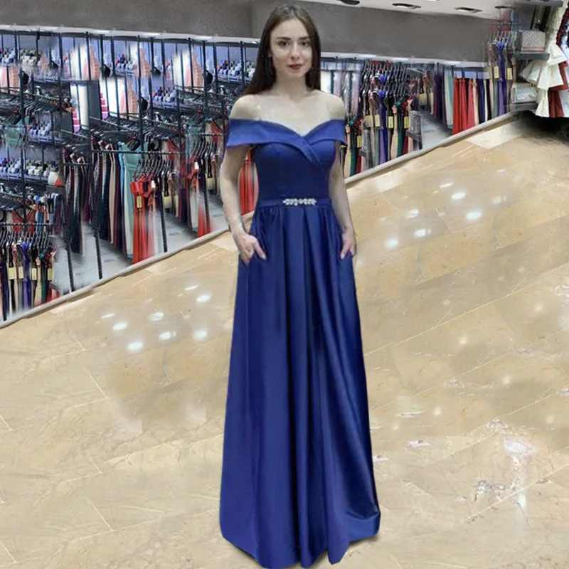 ES2749 бордовое/зеленое вечернее платье с открытыми плечами праздничное на свадьбу