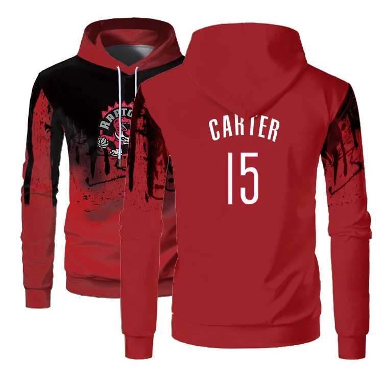 

2022 Mens New American Basketball Jersey Clothes #15 Vince Carter Toronto Raptors Sweatshirt Hoodies Off White Make Money