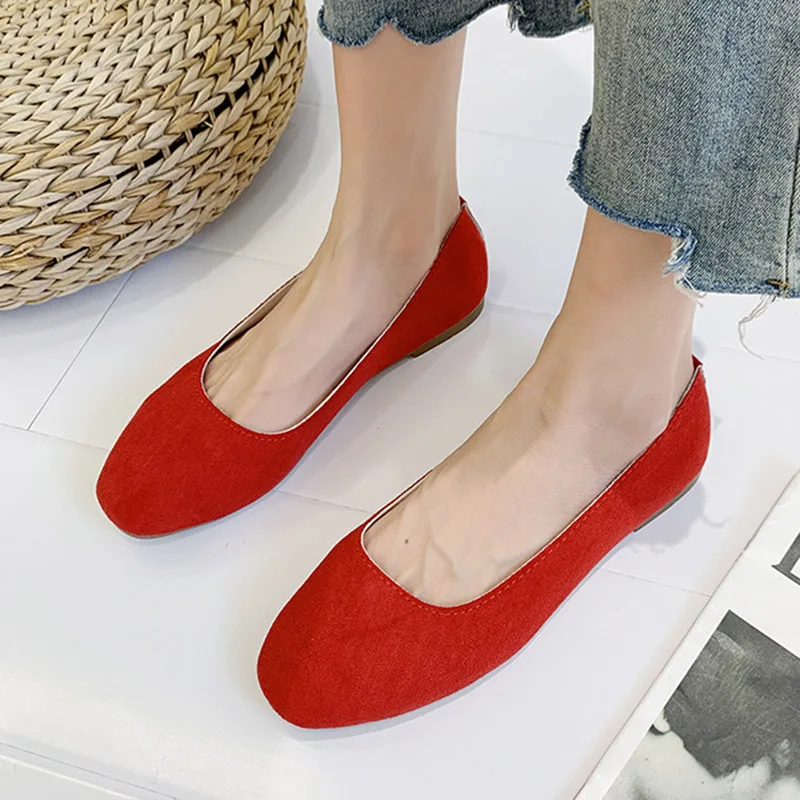 Размера плюс 43 конфеты Цвет Женские туфли-лодочки квадратный носок без шнуровки