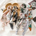 Новая атласная Женская резинка для волос с цветочным принтом Bestilk, 2021