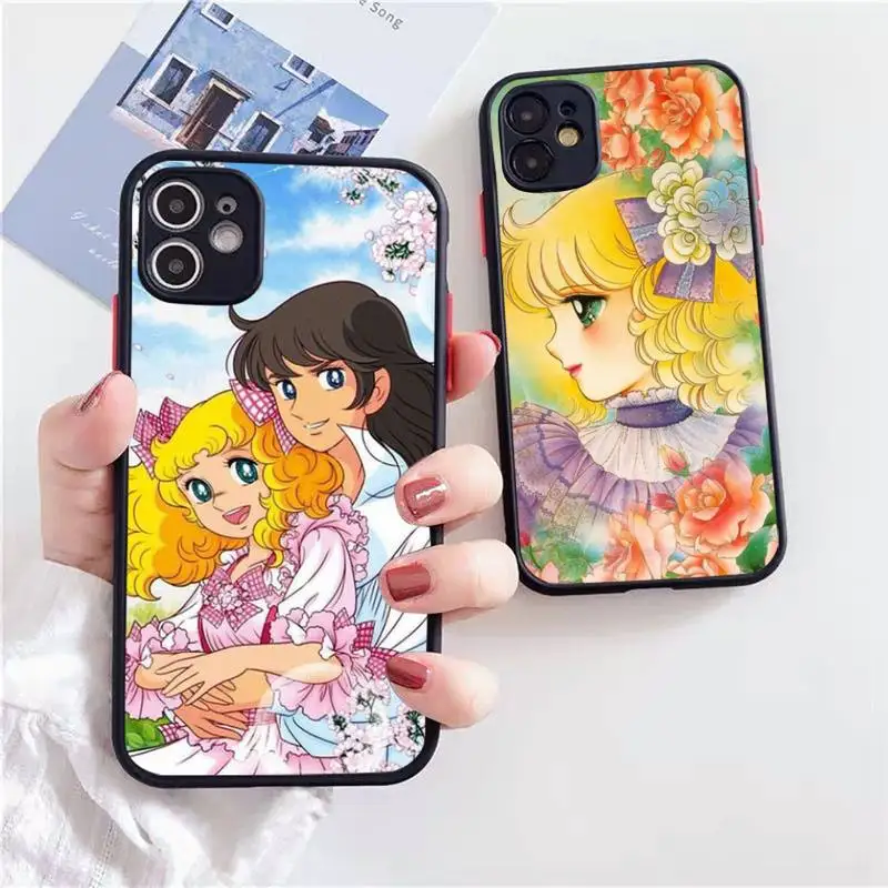 

Anime Manga Candy cute Phone Case Matte Transparent For iPhone 12 Mini 11 Pro XR XS Max 7 8 Plus
