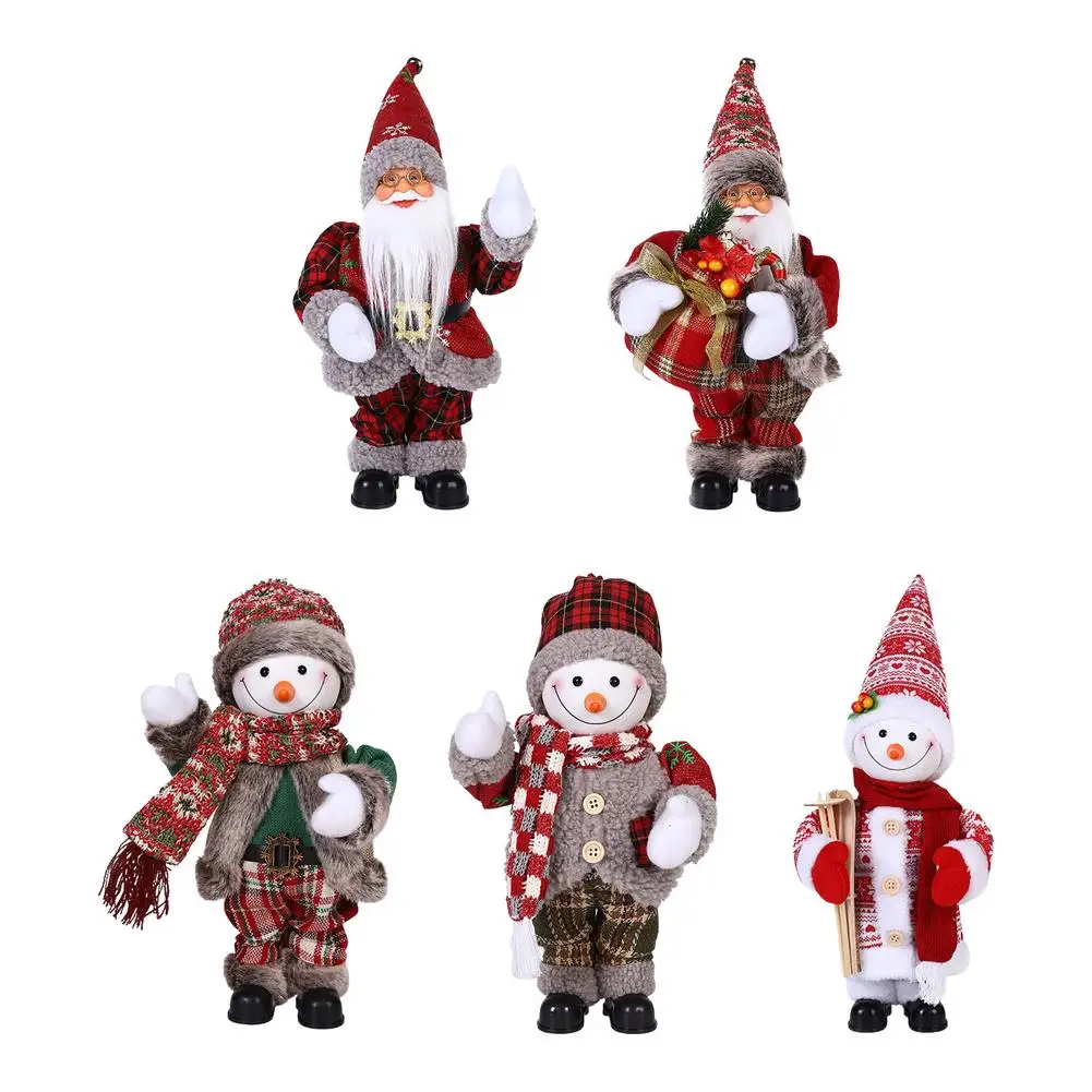 

Electric Dancing Music Snowman Toy Christmas Electric Plush Toys Swinging Santa Claus Doll 12inch Miniature Christmas Kids Suppl