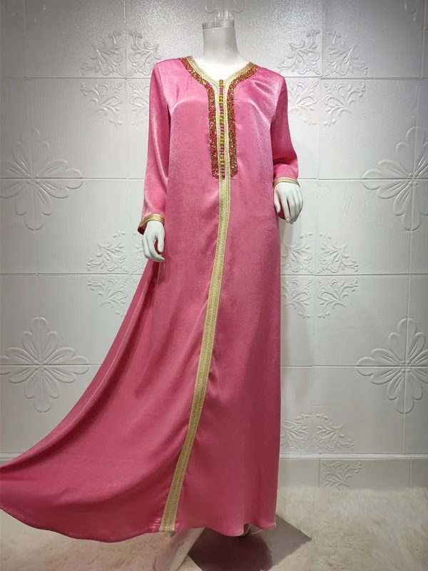 

Eid Ramadan Mubarak Abayas for Women Abaya Dubai Muslim Hijab Dress Jalabiya Caftan Marocain Turkish Evening Gown Islam Clothing