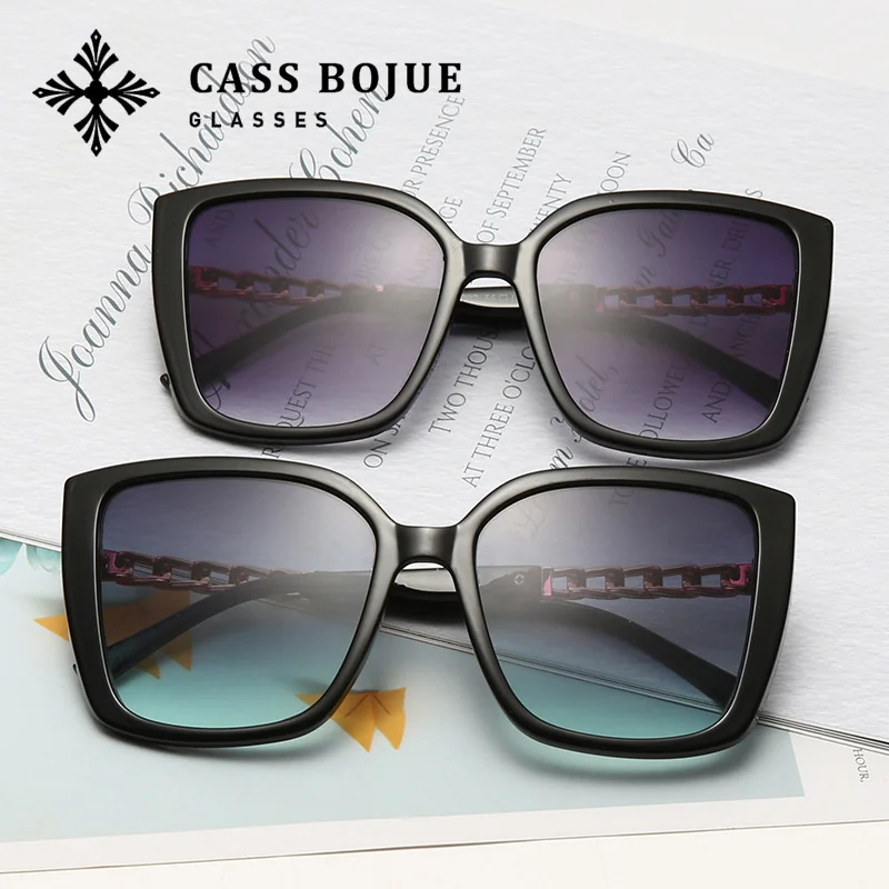 

New style large frame cat's eye sunglasses for men and women