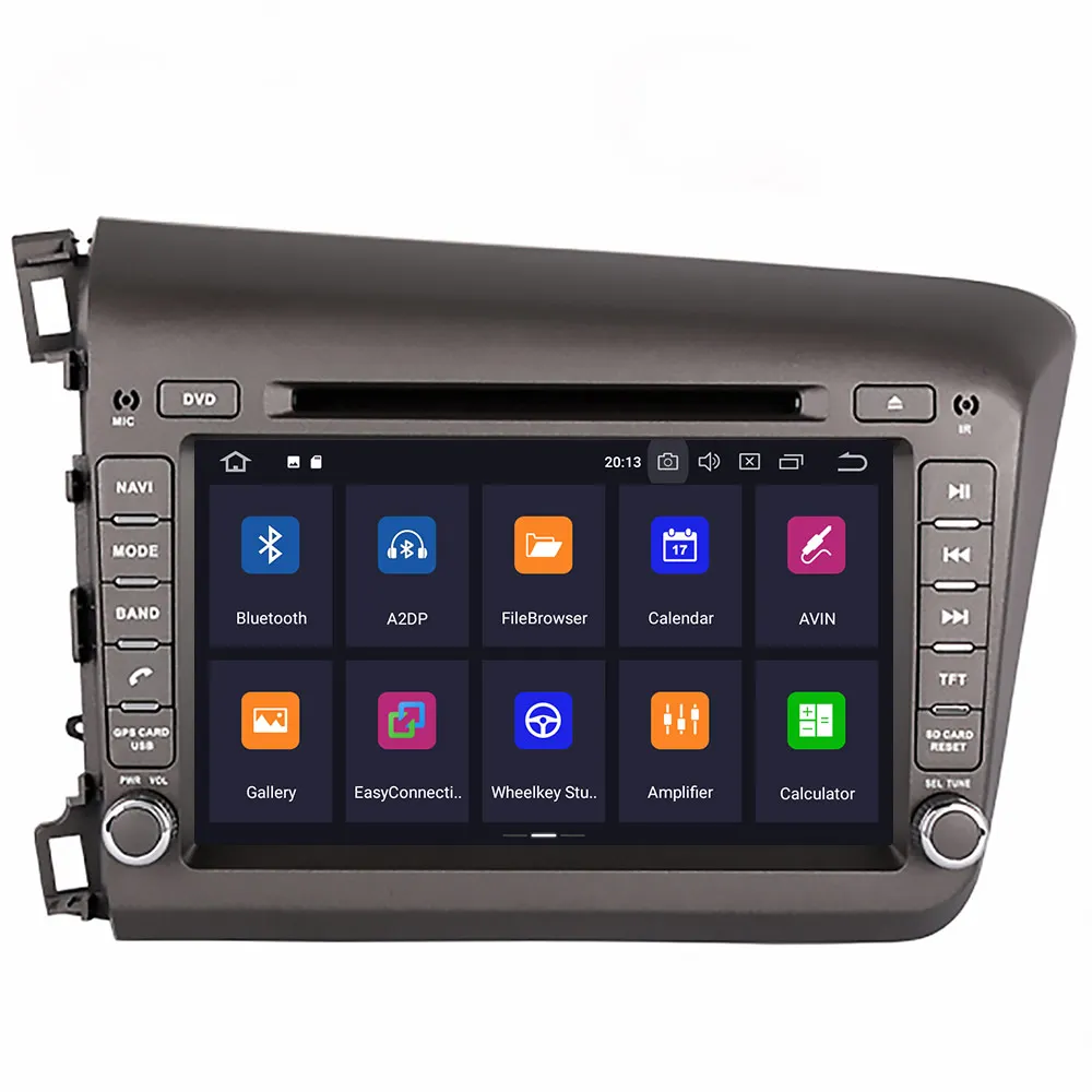 Android 10 DSP IPS экран для Honda CIVIC 2011 2012 2013 2014 2015 автомобильный dvd-плеер видео плеер