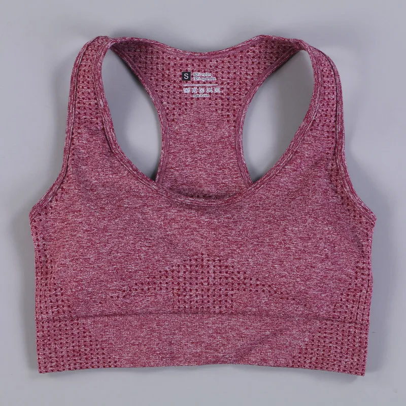 

10 colors Women Seamless Fitness Sport Bra Running Workout Yoga Bra Female Sports Workout GYM Clothing Top Sportswear