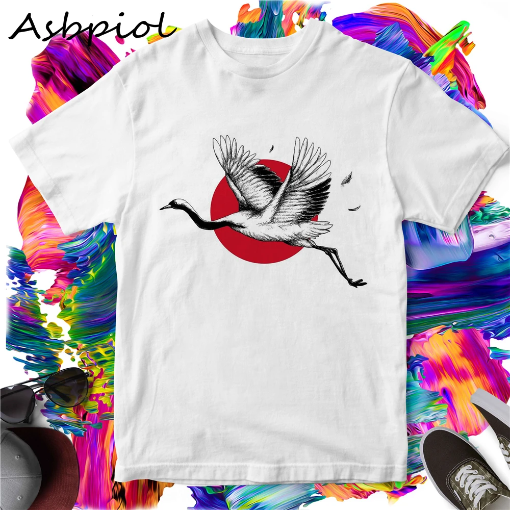 Летняя женская футболка в японском стиле 100% хлопок круглый вырез повседневный