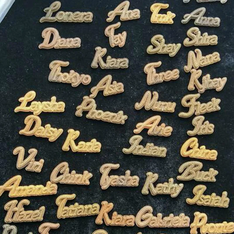 

Personalized Custom Name Solid Back Full Zircon Necklace For Cooper Women Hip Hop Jewelry