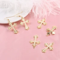 10pcs fashion zinc alloy cross charm for jewelry making diy crafting earring earrings necklace pendant bracelet finding