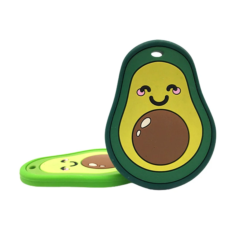 5Pc/10Pc Baby Teethers Avocado Safe Chewable Food Grade Baby Teething Toys Pacifier Pendant Necklace Accessories Wholesale