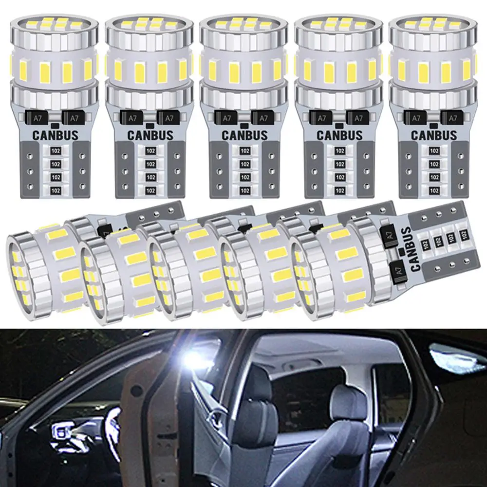 10x T10 W5W 168 194 светодиодный Canbus лампы парковочные фары автомобиля для Ford Mondeo MK3 MK4 Focus