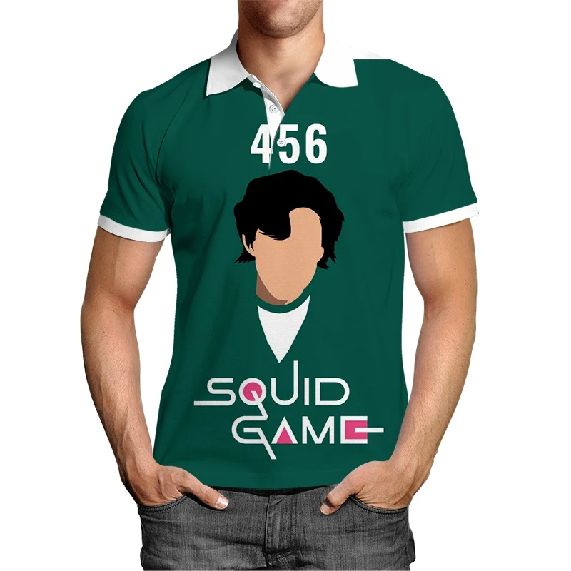 

Jumeast Men Women 3D Sweatshirt Oversized Male Female Coat Streetwear Korean TV Squid Game Polo T Shirt Sport Pullover Tops Tees