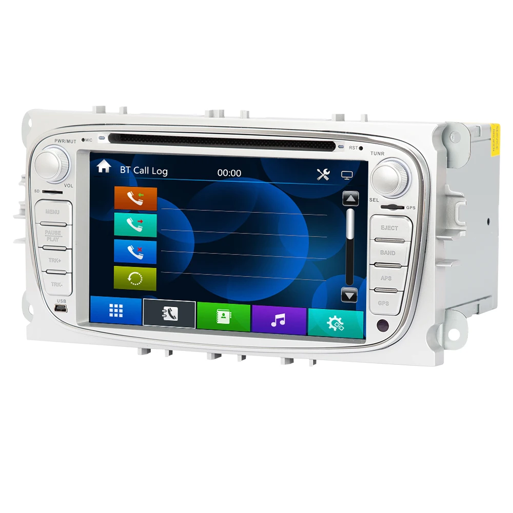 Eunavi 2 Din 7 дюймов Автомобильный dvd-плеер радио GPS навигация для FORD/Focus/S-MAX/Mondeo/C-MAX/Galaxy