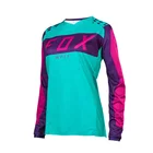 2021 розовая горная Джерси FOXMTB Джерси для мотокросса MTB рубашка для велосипеда женская футболка с длинным рукавом для езды на велосипеде Женская одежда для гонок