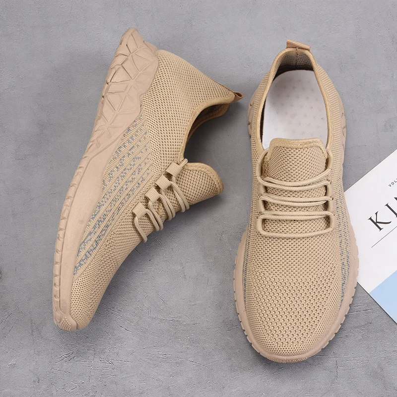 SALUDAS Men Running Shoes Breathable Sports Shoes Men Fashion Flying Woven Men Shoes Men'S Mesh Casual Shoes Men'S Sneakers