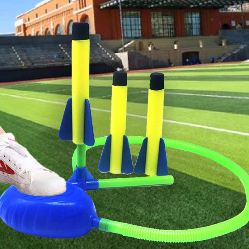 

Air Pressed Stomp Rocket Pedal Games Adjustable Launcher Air Step Pump Power Rocket Game Toys Kids Outdoor Sports