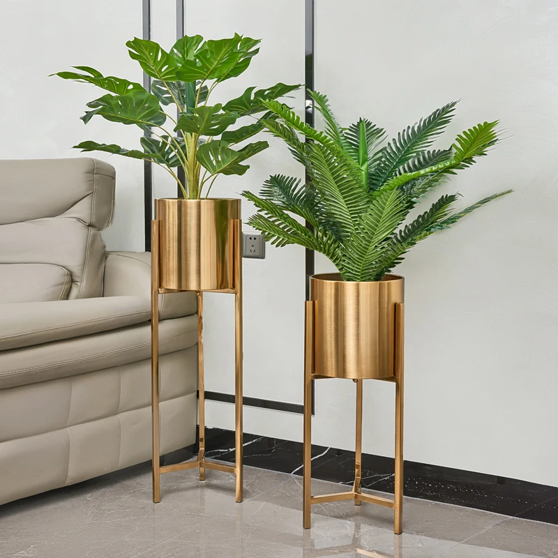 

Роскошная напольная Цветочная полка в скандинавском стисветильник для гостиной, металлическая ваза для цветочной композиции, американски...