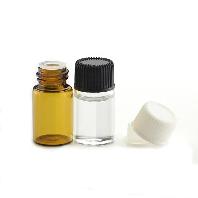 Флакон янтарного эфирного масла 1 мл 2 3 пустые коричневые стеклянные флаконы