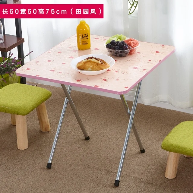

Folding Table Small Table Simple Household Small Apartment Two People Four People Stall Portable Square Small Dining Table