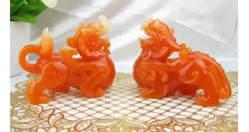 

Two unicorn Animal PI xiu leather handicraft wealth PI xiu furnishing pieces of living room wine cabinet decoration room layout