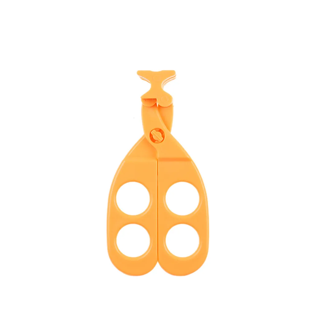 Orange Многофункциональные ножницы для кормления, милые ножницы для кормления детей - Цвет: Orange