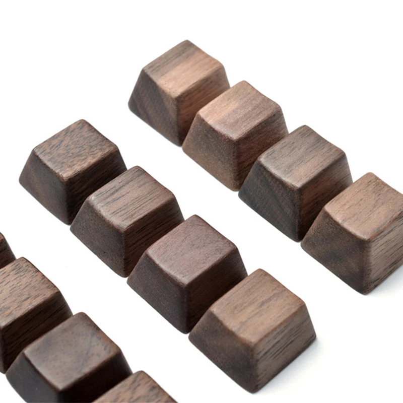 Грецкий орех OEM высота деревянный Keycap костюм для механической клавиатуры деревянные брелки индивидуальность без резьбы для механической клавиатуры