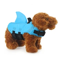 pet products dog supplies dog life vest summer shark dog clothes pets swimming suit pet life vest dog swimwear safety swimsuit