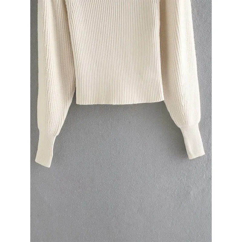 

Nlzgmsj Za Pullover Women Turtleneck Sweater Solid Knit Top Autumn Winter Warm Long Sleeve Knitted Sweater Women Turtleneck