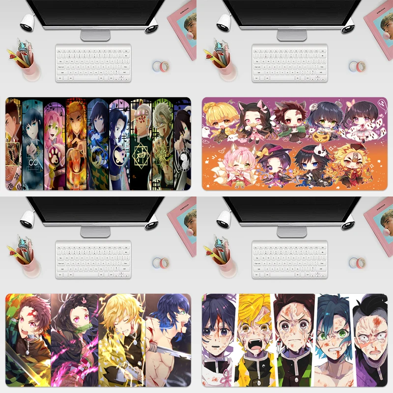 

Demon Slayer Kimetsu no Yaiba Gaming Mousepad Large Super Size Game Mouse Pad Mause Mat Rubber For Keyboard Computer