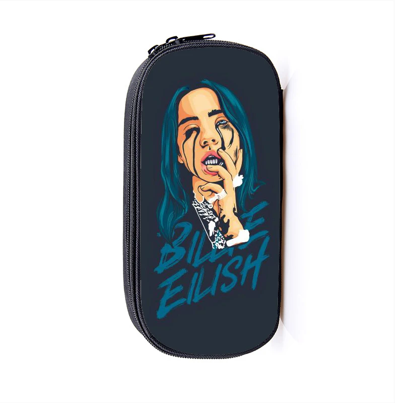 13 Billie Eilish Карандаш Чехол для девочки-подростка, косметическая сумка, школьные принадлежности канцелярские товары сумка для хранения Billie Eilish в стиле "хип-хоп" для макияжа сумка - Цвет: 13