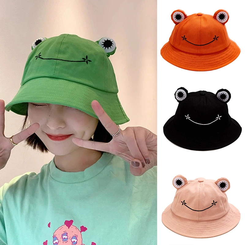 Милая модная шляпа лягушки рыбака корейская от солнца для женщин студентов