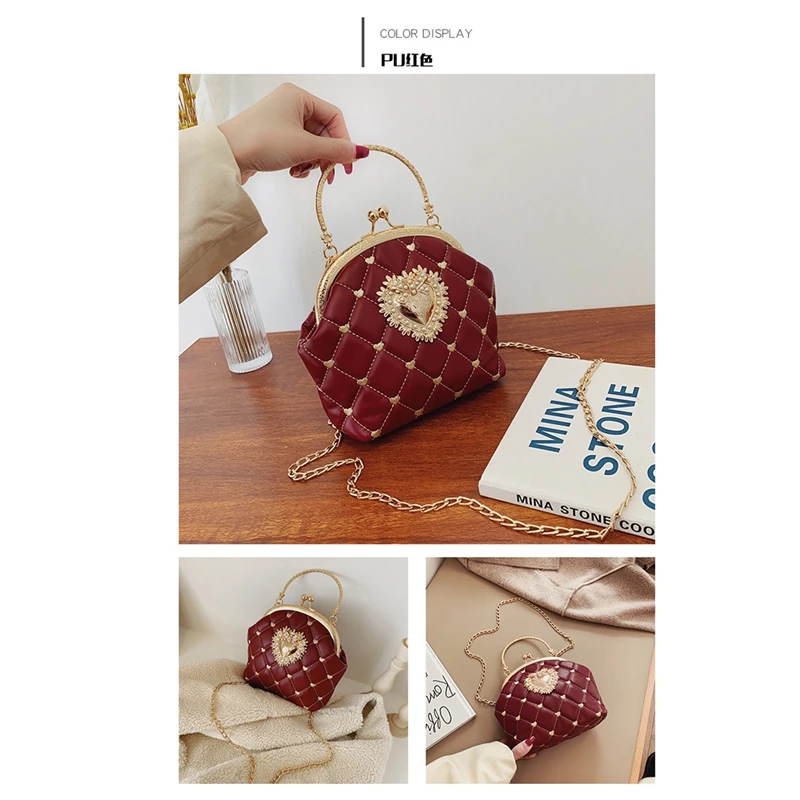 Women's Messenger Bag Retro Pouch Joker Chain Shoulder Handbag |