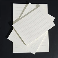 50 sheets single horizontal line blank letter paper refilling inner road forest notebook paper core beige letterhead a5 size