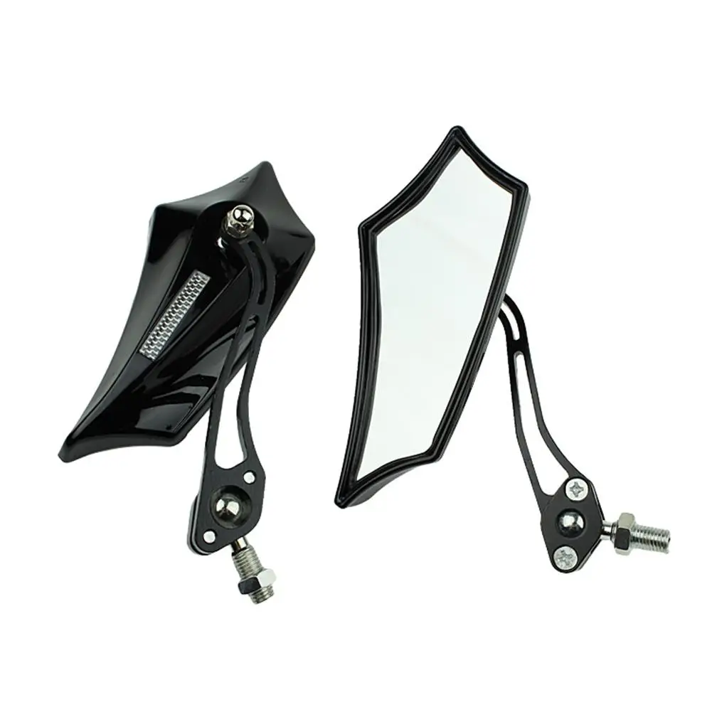 

2pcs Universal Motorcycle Mirror Rearview Mirror Back Side E-Bike Motorbike Mirrors Stylish Design Modified Plated Moto Accessor