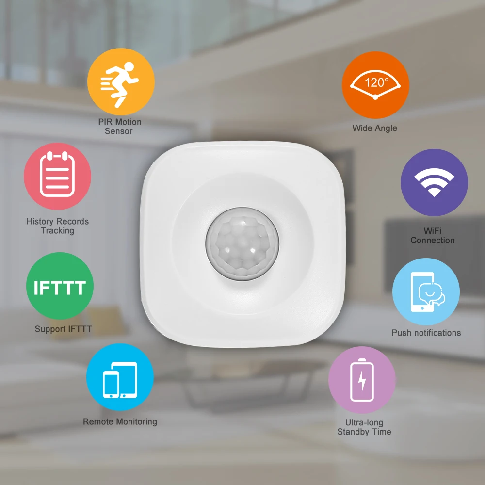 Wifi PIR датчик движения детектор домашней автоматизации сигнализация датчик движения беспроводной пассивный инфракрасный детектор для Tuya SmartLife