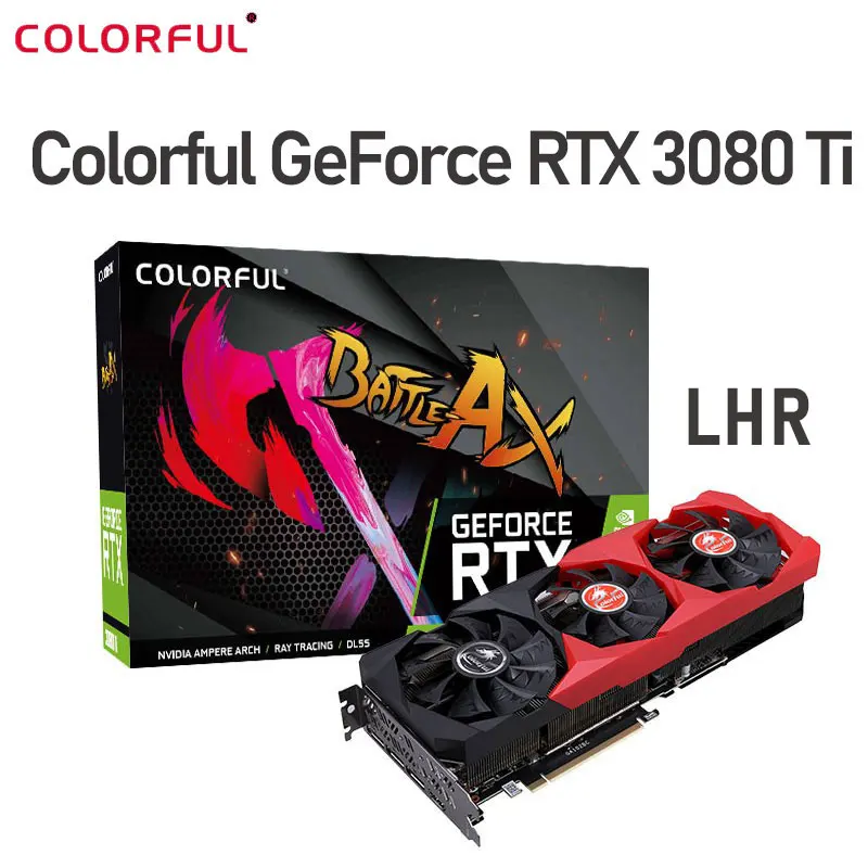 

Colorful Raphic Card GeForce RTX 3080 Ti LHR 12GB GDDR6X Graphics Cards 384-bit HDMI-Compatible PCI-E 4.0 GPU GAMING Video Cards