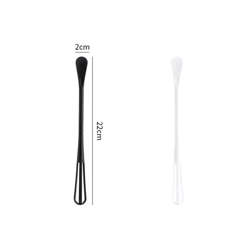 

1 Pc Kitchen Multi-purpose Manual Egg Mixer Seasoning Spoon Plastic Mixing Rod Cream Batter Spreading Plastic Bake Tool Mini