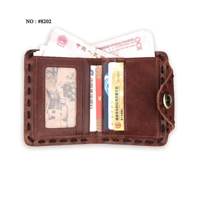 Кошельки из натуральной кожи для мужчин Роскошные Короткие Длинные кредитные