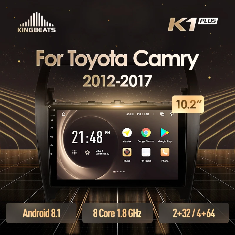 KingBeats штатное головное устройство For Toyota Camry 8 50 55 2012 2016 2017 GPS Android 8.1 автомагнитола