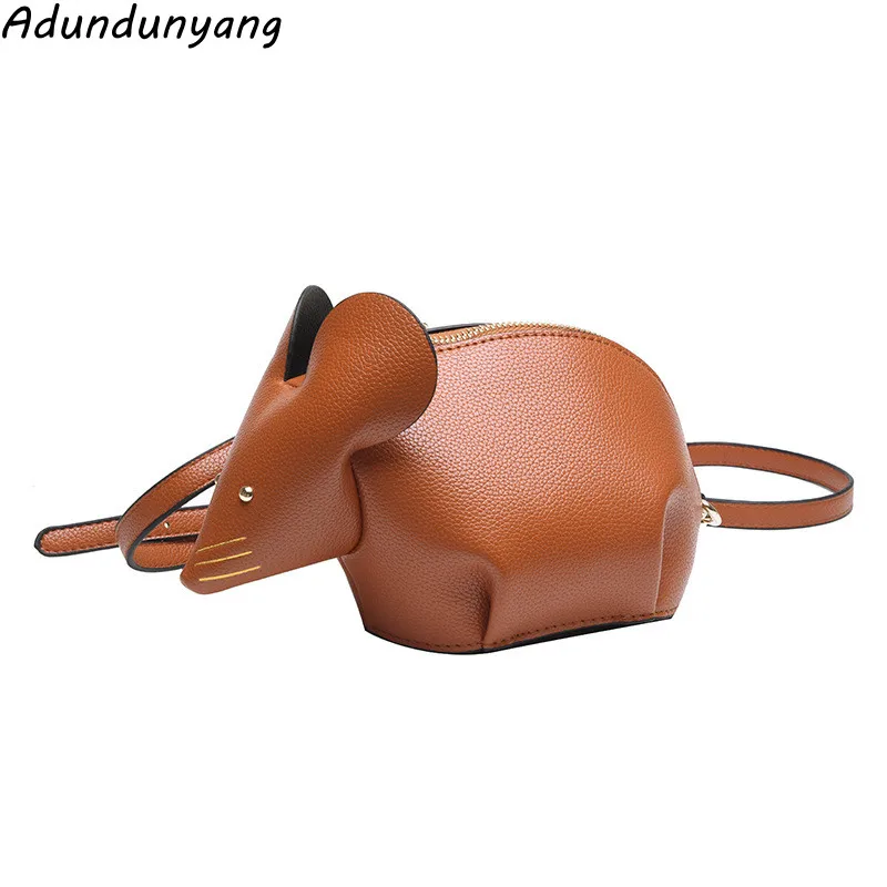 

Fashion 3D Mouse Design Girl's Purse Shoulder Bag Crossbody Bag for Women Pu Leather Handbags Cltuch Bag